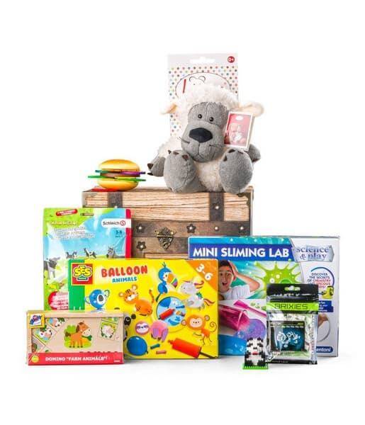 Truhla plná hraček Charlie dětské hračky velká sada mix 7ks