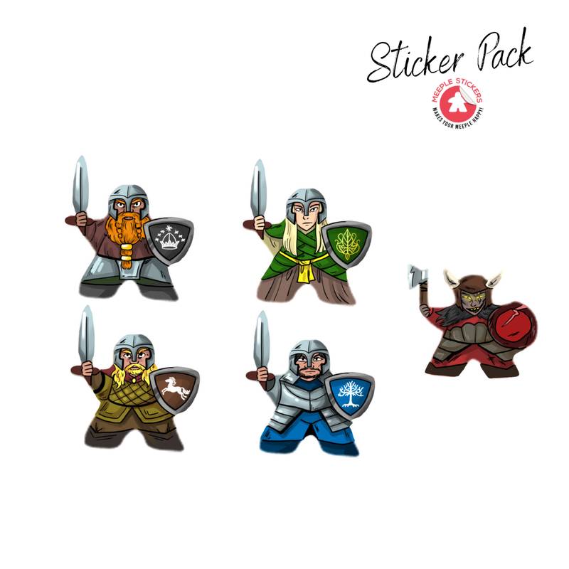 Samolepky pro Pán prstenů: Osud společenstva