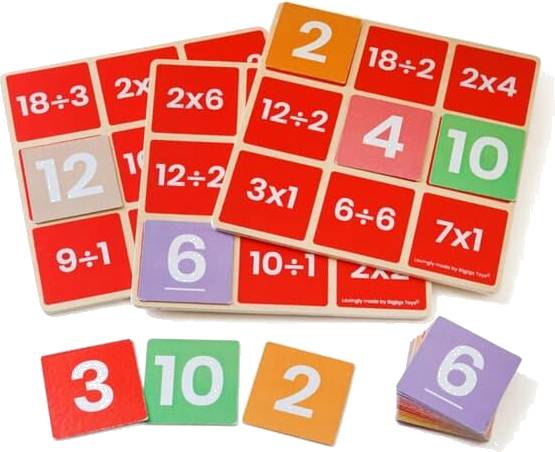 Matematické bingo Násobení a dělení