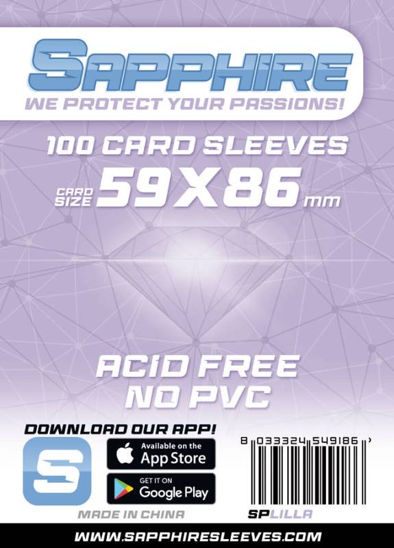 Obaly na karty Sapphire Lilla - 59 x 86 mm - 100 ks