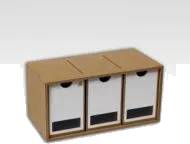 Zásuvkový modul (3 svislé zásuvky)