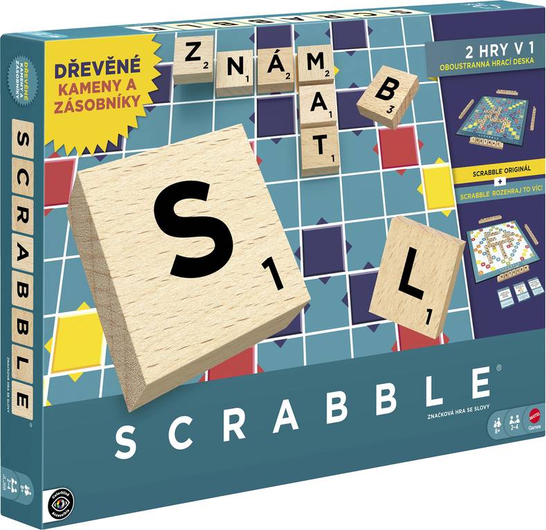 Scrabble dřevěná edice
