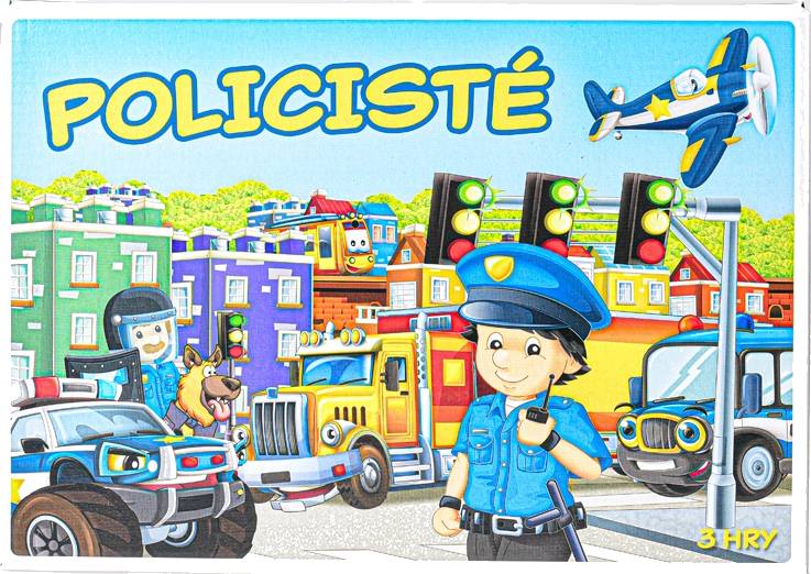 Policajti 3 logické hry společenská hra v krabici 29x20x4cm