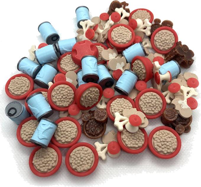 Psí parťáci - 3D žetony