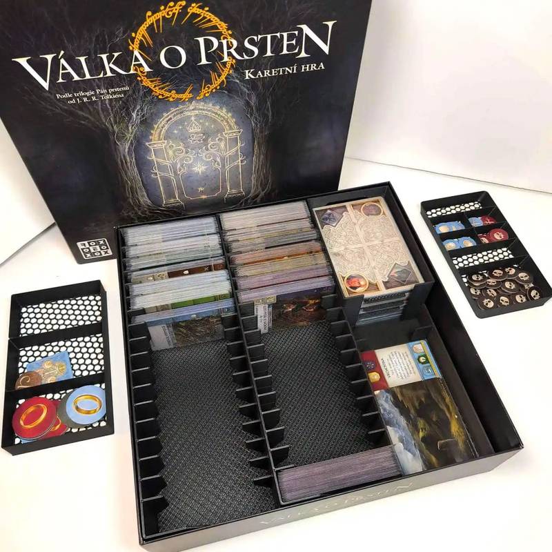 Custom 3D insert Válka o prsten: Karetní hra + rozšíření