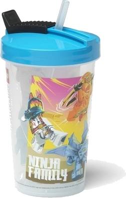 LEGO Ninjago Kelímek s brčkem - modrá