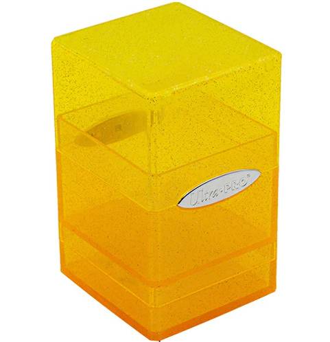 UltraPRO: Satin tower, krabička na 100 a více karet - blyštivě zlatá