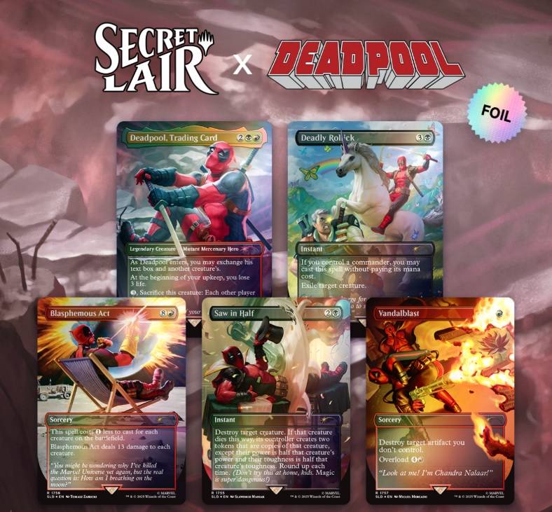 MARVEL Secret Lair DEADPOOL Foil