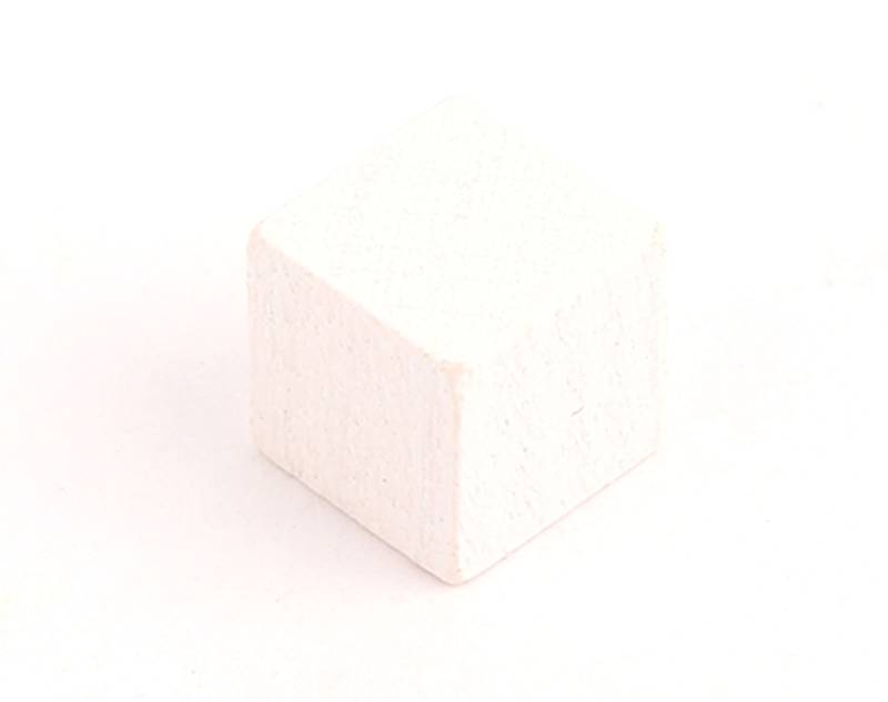 Dřevěné kostičky 10 mm - žetony (20 ks) Barva: Bílá