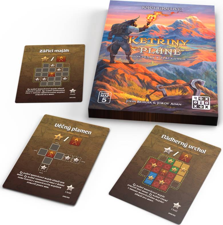 Kartografové: Sada map 5 - Ketřiny pláně: Rudý tesák a zlatý vrch