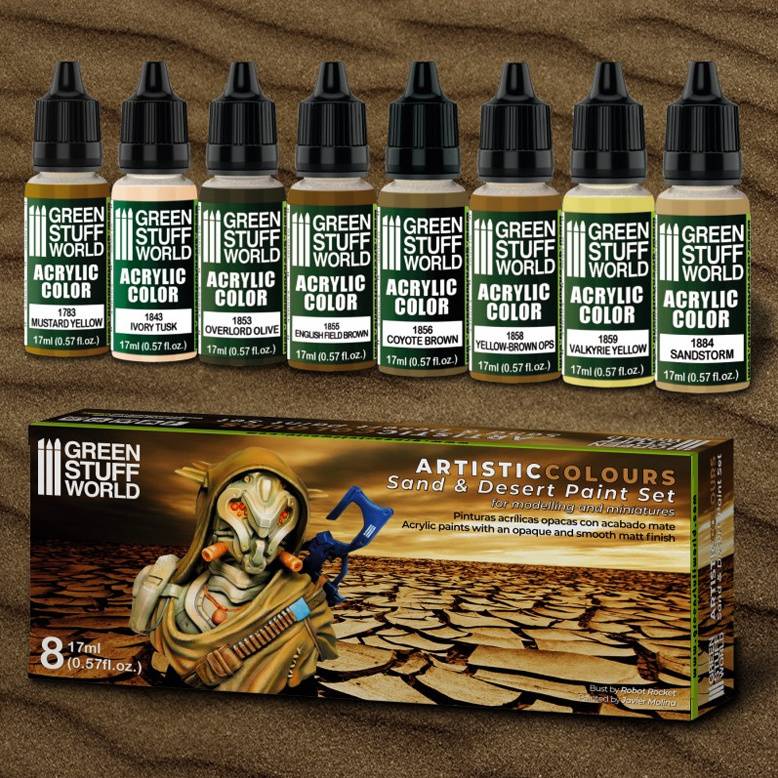 Green Stuff - Sand and Desert Paint set