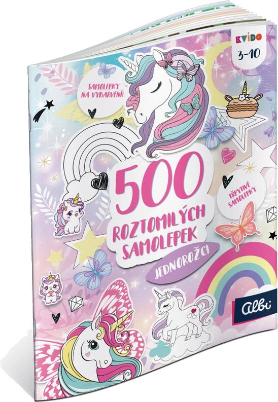 Kvído - 500 roztomilých samolepek: Jednorožci