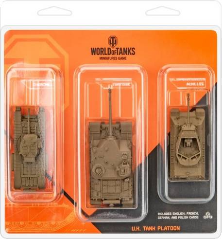 U.K. Tank Platoon - World of Tanks Miniatures Game: Churchill I, Tortoise, Achilles