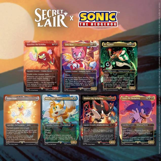 Magic: The Gathering Secret Lair x Sonic: Friends & Foes