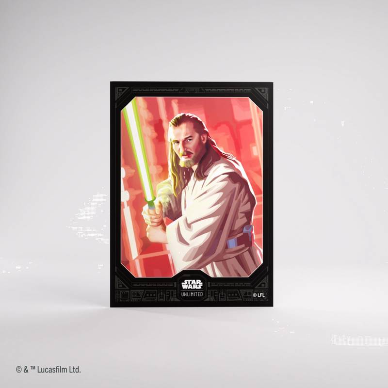 Ochranné obaly na karty Gamegenic - Star Wars: Unlimited Art Sleeves Qui-Gon Jinn (62 ks)