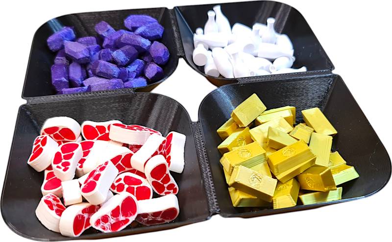 Miska univerzální stohovatelná Barva: Černá, Varianta misky: Čtyřdílná, Velikost misky: 140