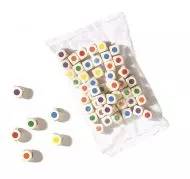 Barevná dřevěná kostka (16 mm)