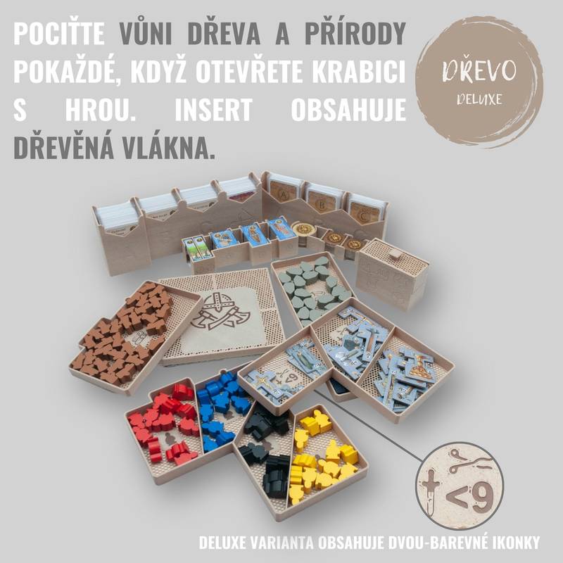 Hostina pro Ódina - INSERT do hry (79403) Barva: Deluxe dřevo NENÍ HRA! Insert: A Feast for Odin