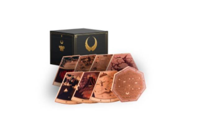 Veiled Fate: Dřevěný herní plán a krabice