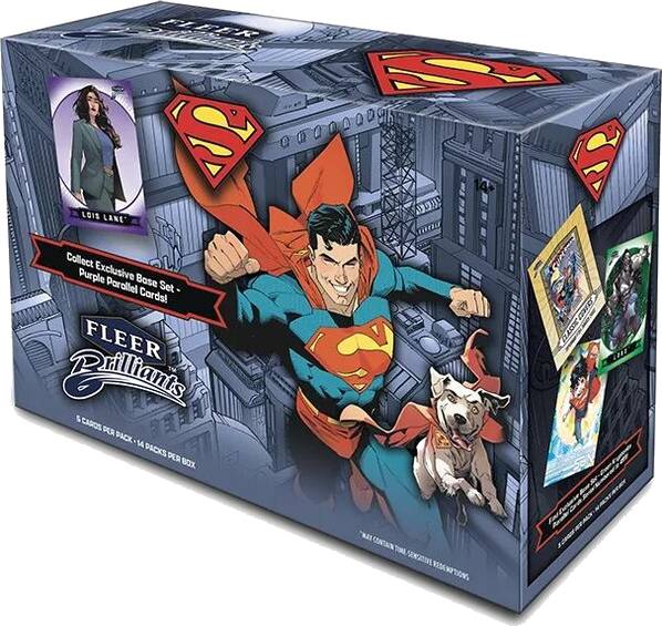 Sběratelské karty 2024-25 Upper Deck Fleer Brilliants Superman Mega Box