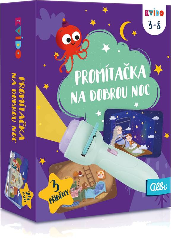 Kvído - Zelená promítačka na dobrou noc