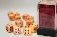 Dice Set Festive Sunburst/Red 16mm d6 (12x)
