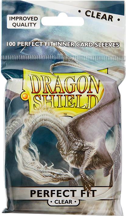 Ochranné obaly na karty Dragon Shield - Perfect Fit Toploading Clear (100 ks)