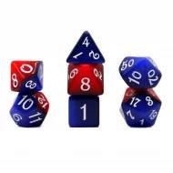 Dice Set Fable: Snow White - Blue/Red (7)