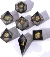 Sharp Edge Liquid Core RPG Dice Set - Cursed Eclipse