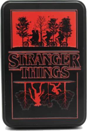 Hrací karty Stranger Things v plechovce
