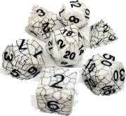 Dice Set: Spider Black (7)