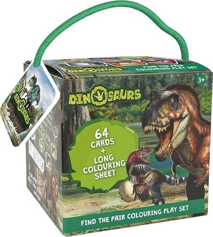 Dinosauři - Pexeso na cesty s omalovánkami