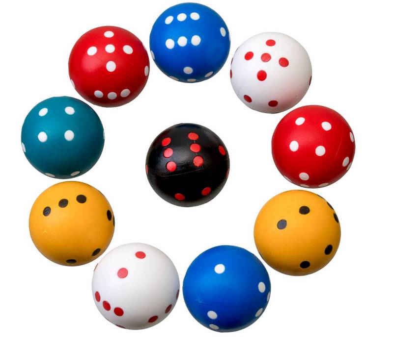 Kostka D6 22mm kulatá - 7912