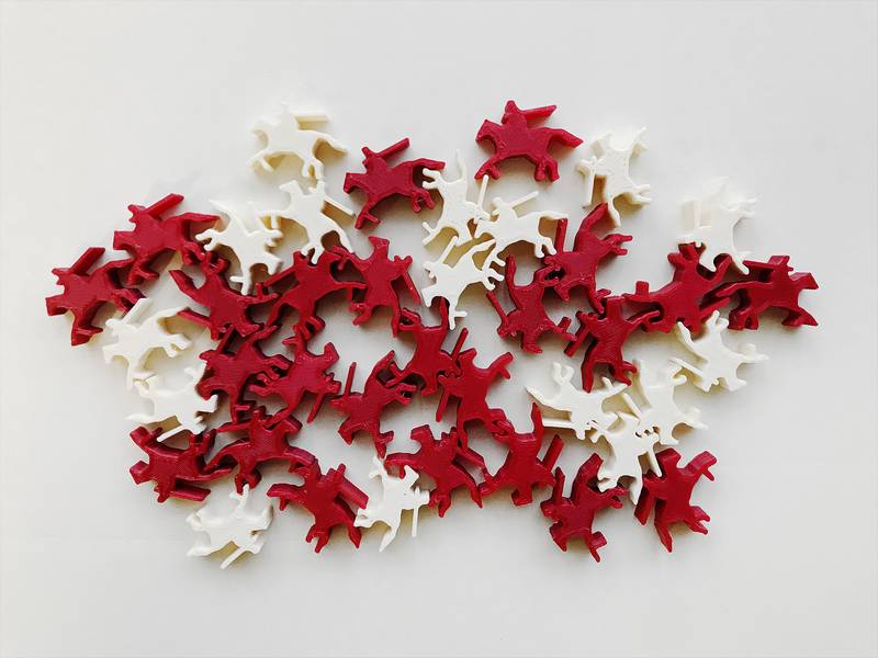 Stroganov - sada žetonů koní