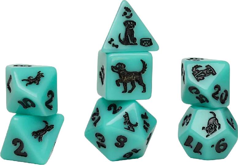 Animal Series: Seafoam Shepher sada vícestěnných kostek