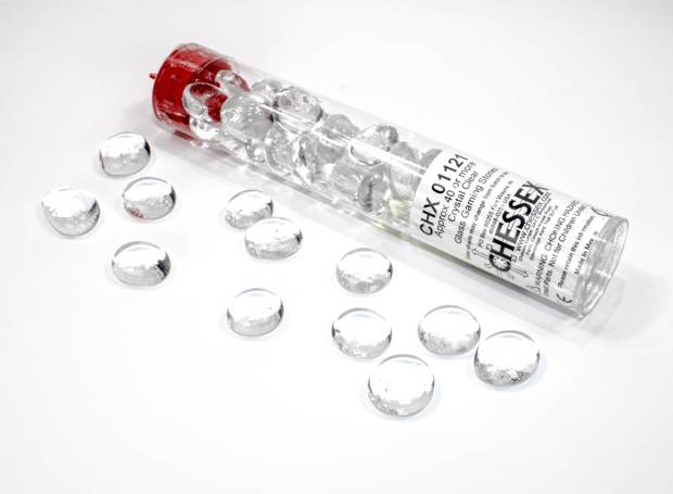 Gaming Stone Colors: Translucent Clear Glass 01121 - čiré kamínky