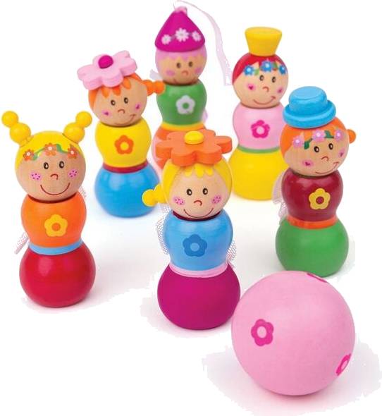 Dřevěné kuželky Víly