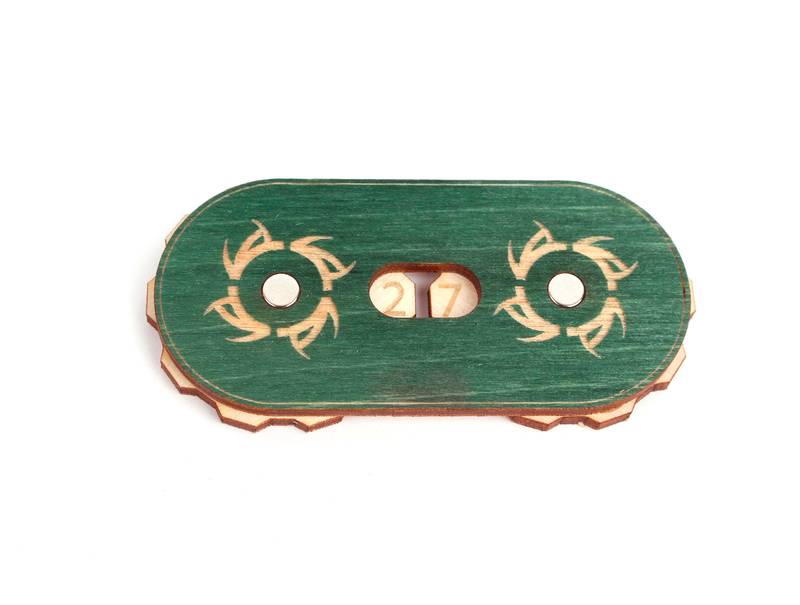 Počítadlo bodů - dvojciferné "slunce" Barva: Zelená, Varianta: Varianta 2 Herní počítadlo | Point Counter