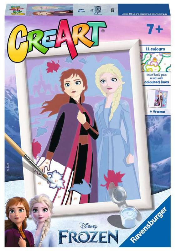 Malování podle čísel - CreArt - Ledové království: Sestry navždy 13 x 18cm