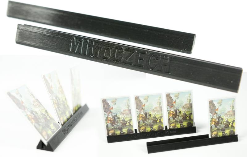 Stojan na karty Barva: Černá, Text: Bez textu, Šířka: 290 mm