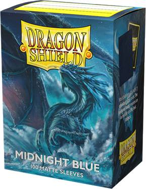 Ochranné obaly na karty Dragon Shield - Standard Sleeves Matte Midnight Blue (100 ks)