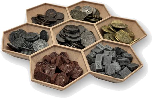 Univerzální miska - sedmidílná rozdělená Barva: Černá např. pro hru Divukraj