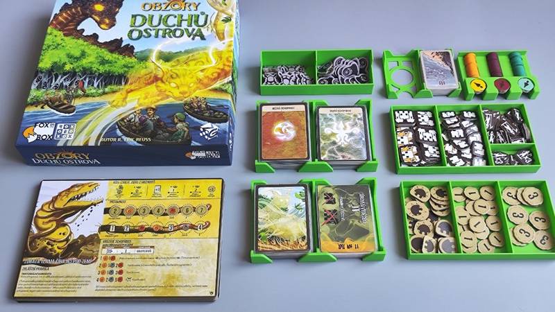 Insert: Obzory duchů ostrova (černá, 0085) NENÍ HRA! Insert pro hru Obzory duchů ostrova