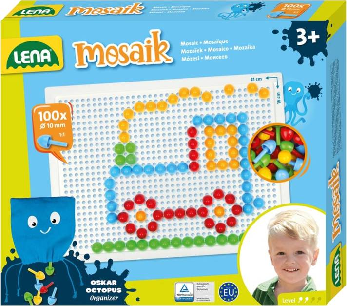 Mozaika klobouček 1 cm hladký/100 ks