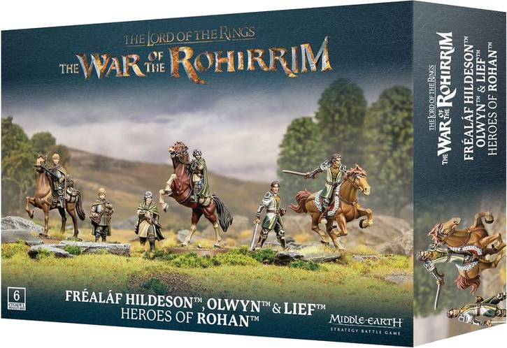 Middle-earth Strategy Battle Game - War of The Rohirrim -  Fréaláf Hildeson, Olwyn & Lief