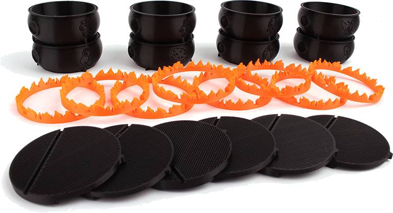 Kvedlalové - Kotlíky Varianta hry: Základní hra (8ks), Víčka a ohně: Kotlík s víčkem a ohněm The Quacks of Quedlinburg - kotlíky