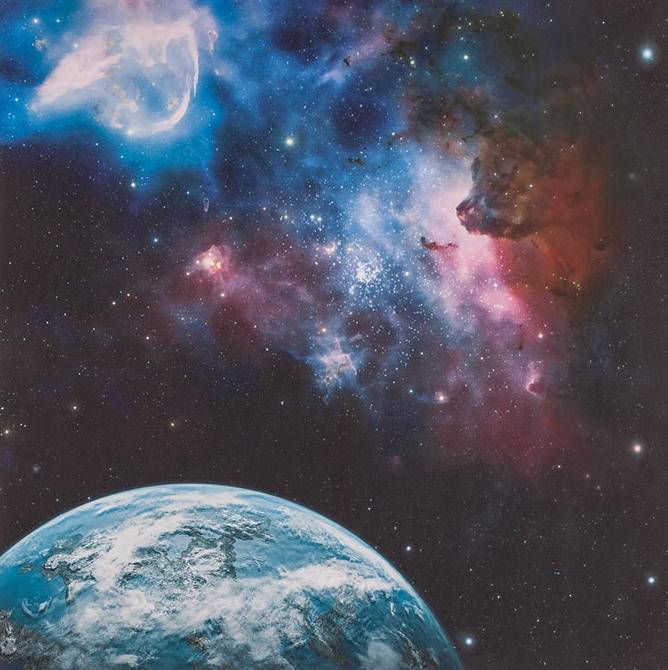 Herní podložka 3'x3' (91,5 x 91,5 cm) - různé motivy Barva: Galaxy 1 (+brašna zdarma)