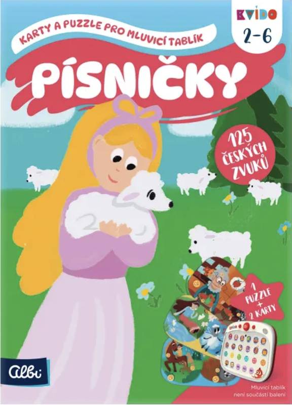 Kvído - Karty a puzzle pro mluvicí tablík: Písničky