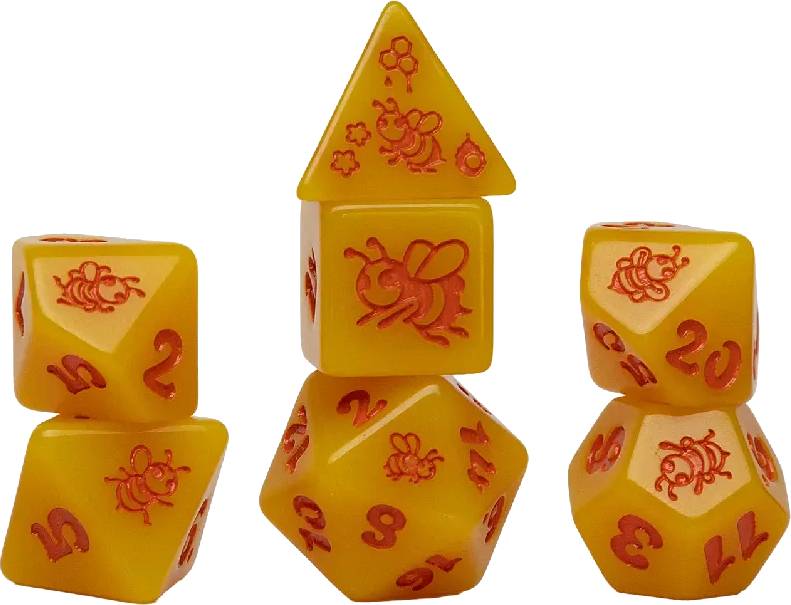 Animal Series: Golden Buzz sada vícestěnných kostek