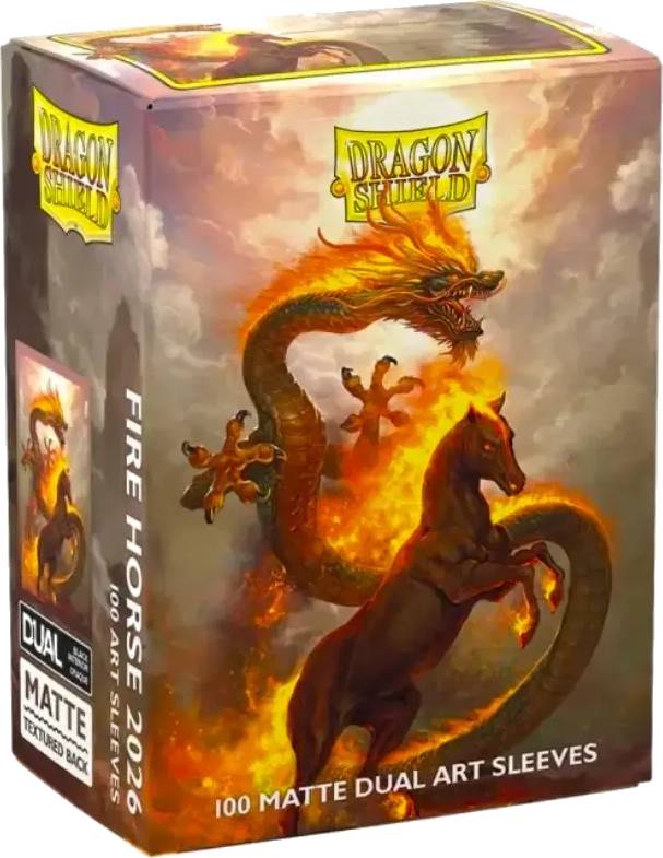 100 Dragon Shield Obaly - Matte Fire Horse 2026